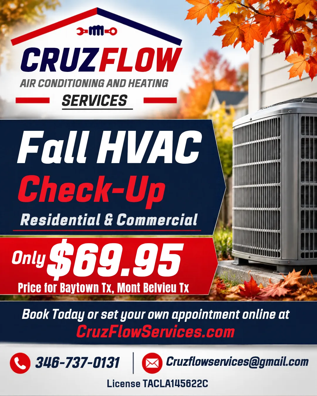 Fall HVAC Tune-Up Special for Baytown and Mont Belvieu image