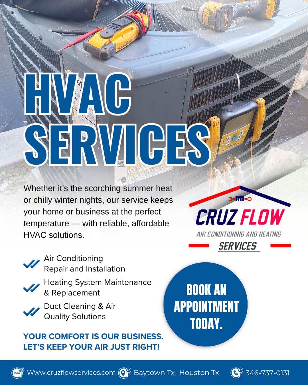 Cruz Flow Keeps Baytown and Houston Homes Comfortable Year Round image