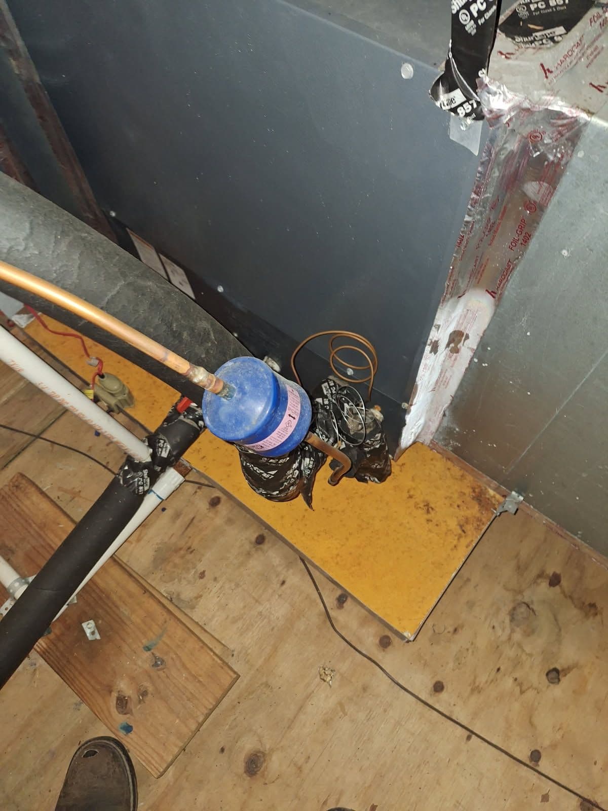 Rusty Drain Pan Replacement at Cruz Flow Services