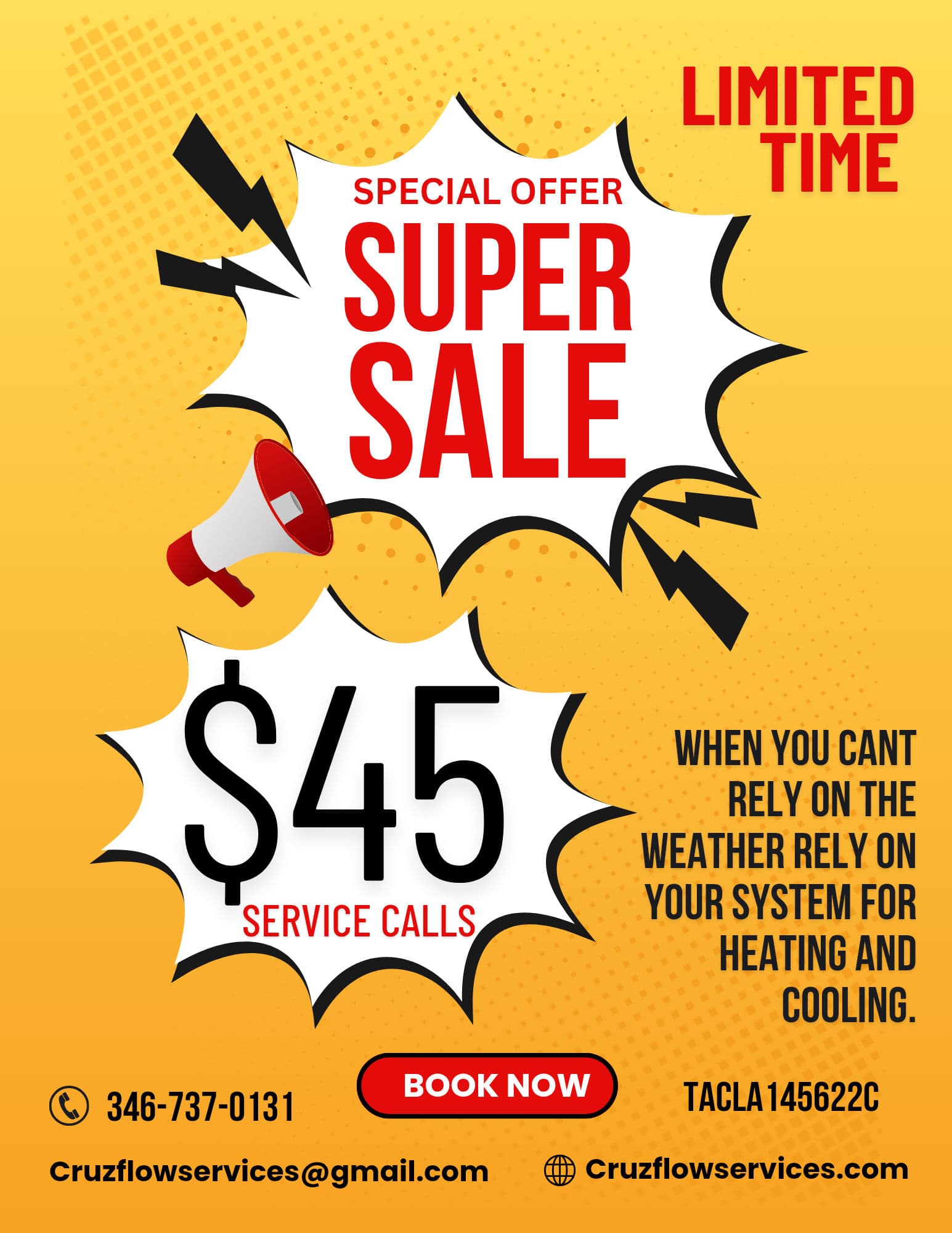 Limited Time HVAC Service Deal for Just $45 image