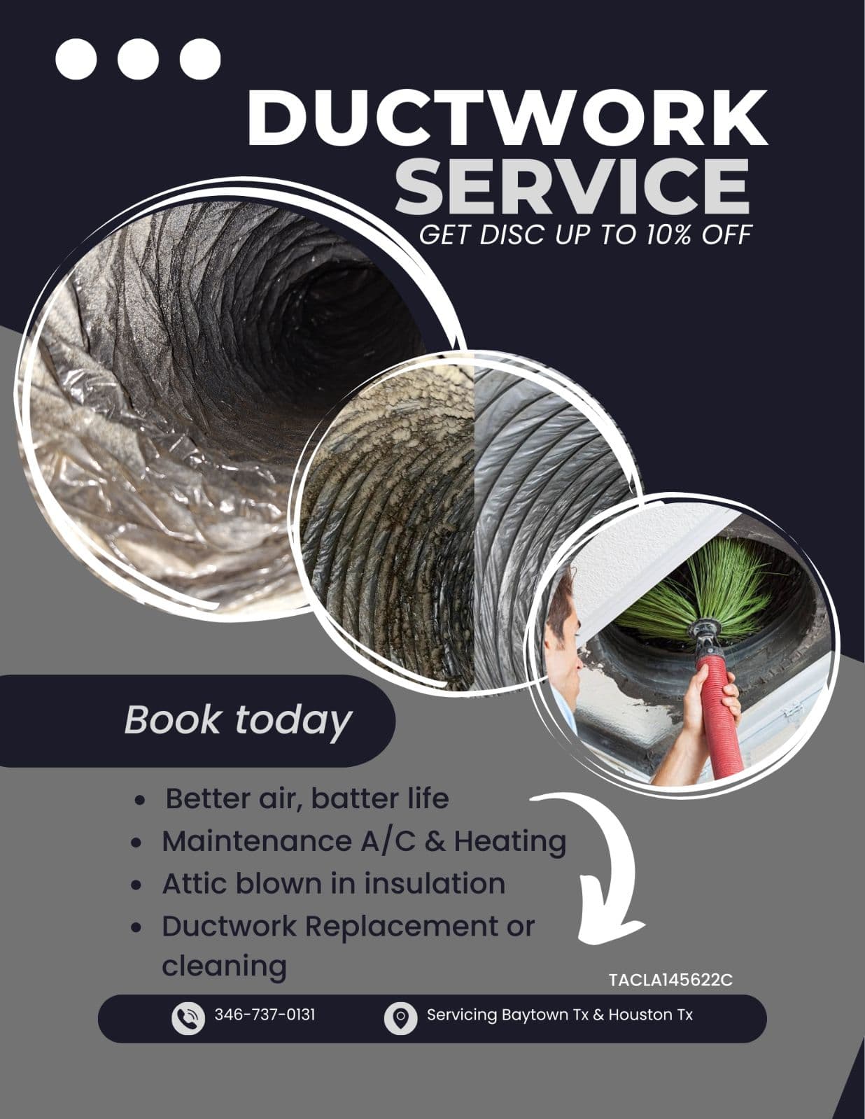 Project Exclusive Discount on Ductwork Services in Baytown and Houston image