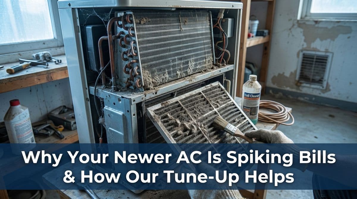 Why Your Newer AC Is Spiking Bills & How Our Tune‑Up Helps image